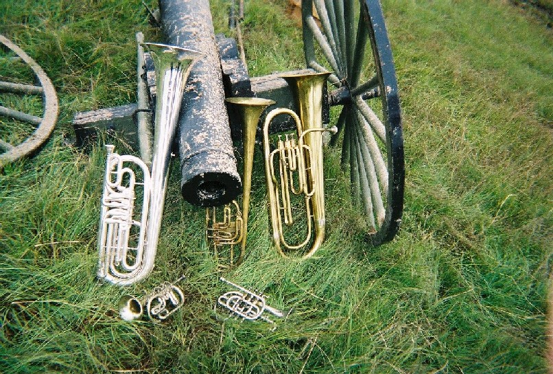 BCBrass horns @ Crockett, TX Reenactment 2002
