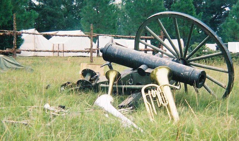 BCBrass horns @ Crockett, TX Reenactment 2002