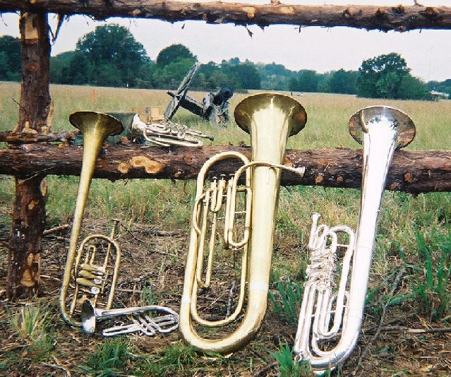 BCBrass horns @ Crockett, TX Reenactment 2002